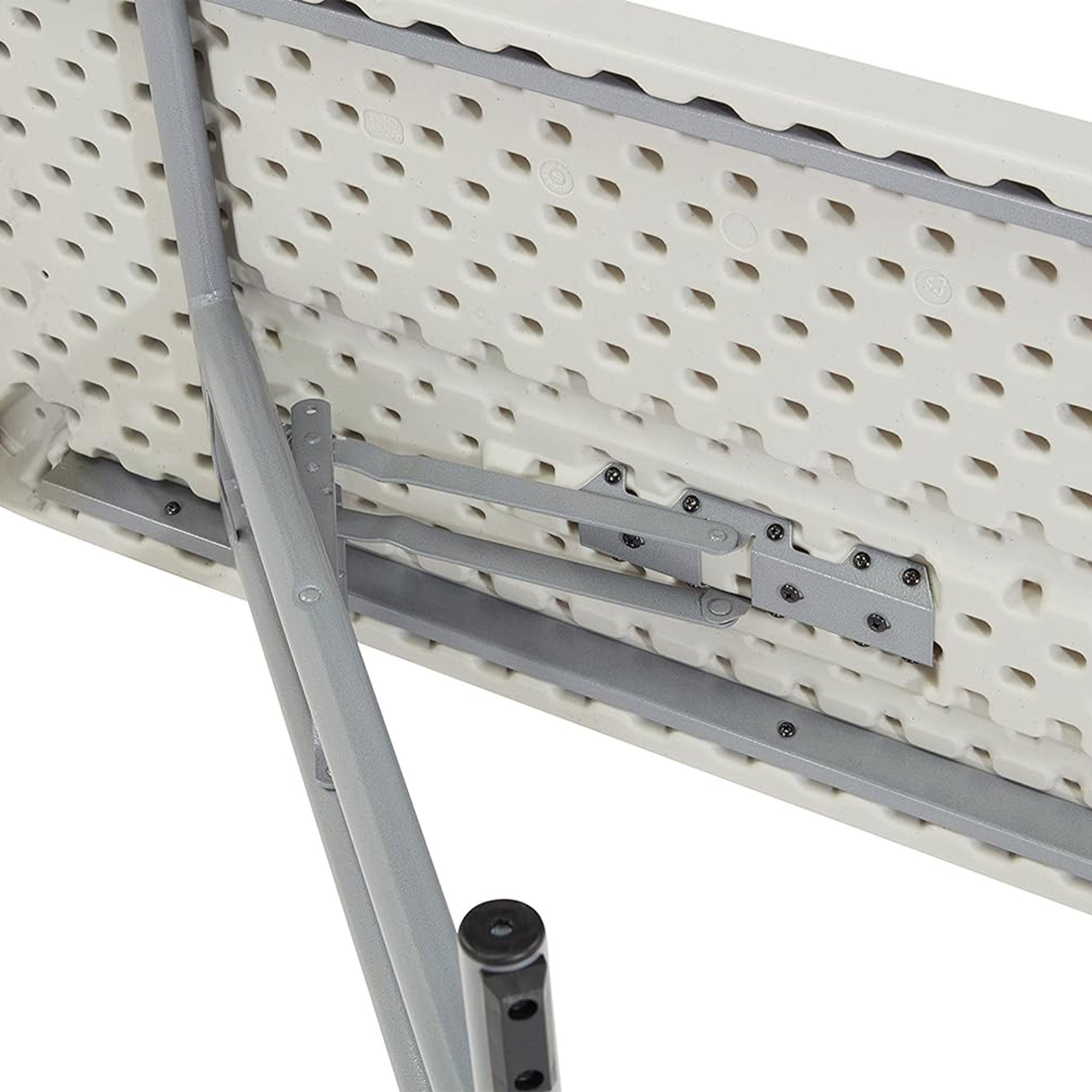 National Public Seating 18"x60" Seminar Folding Table, Speckled Grey(For Parts) - VMInnovations