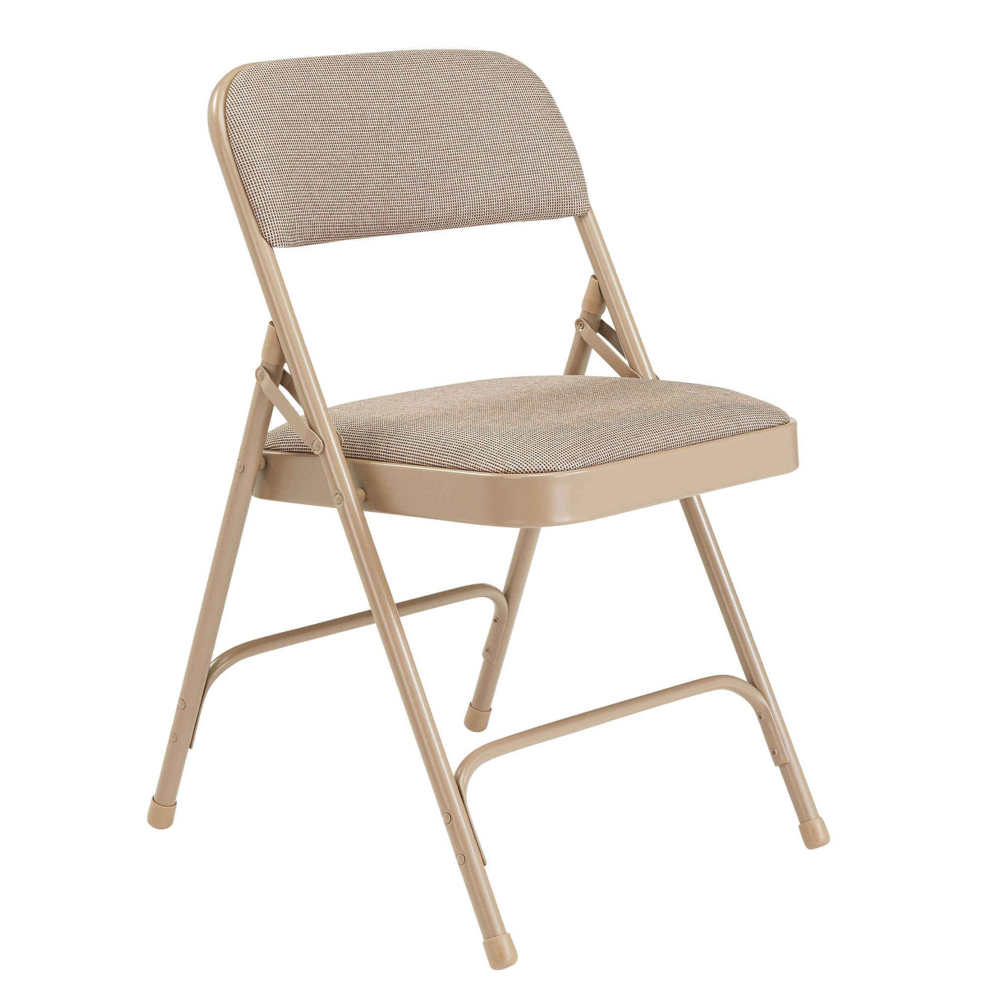 NPS 2200 Series 2" Cushion Fabric Upholstered Folding Chair, Beige, 4pk (Used) - VMInnovations