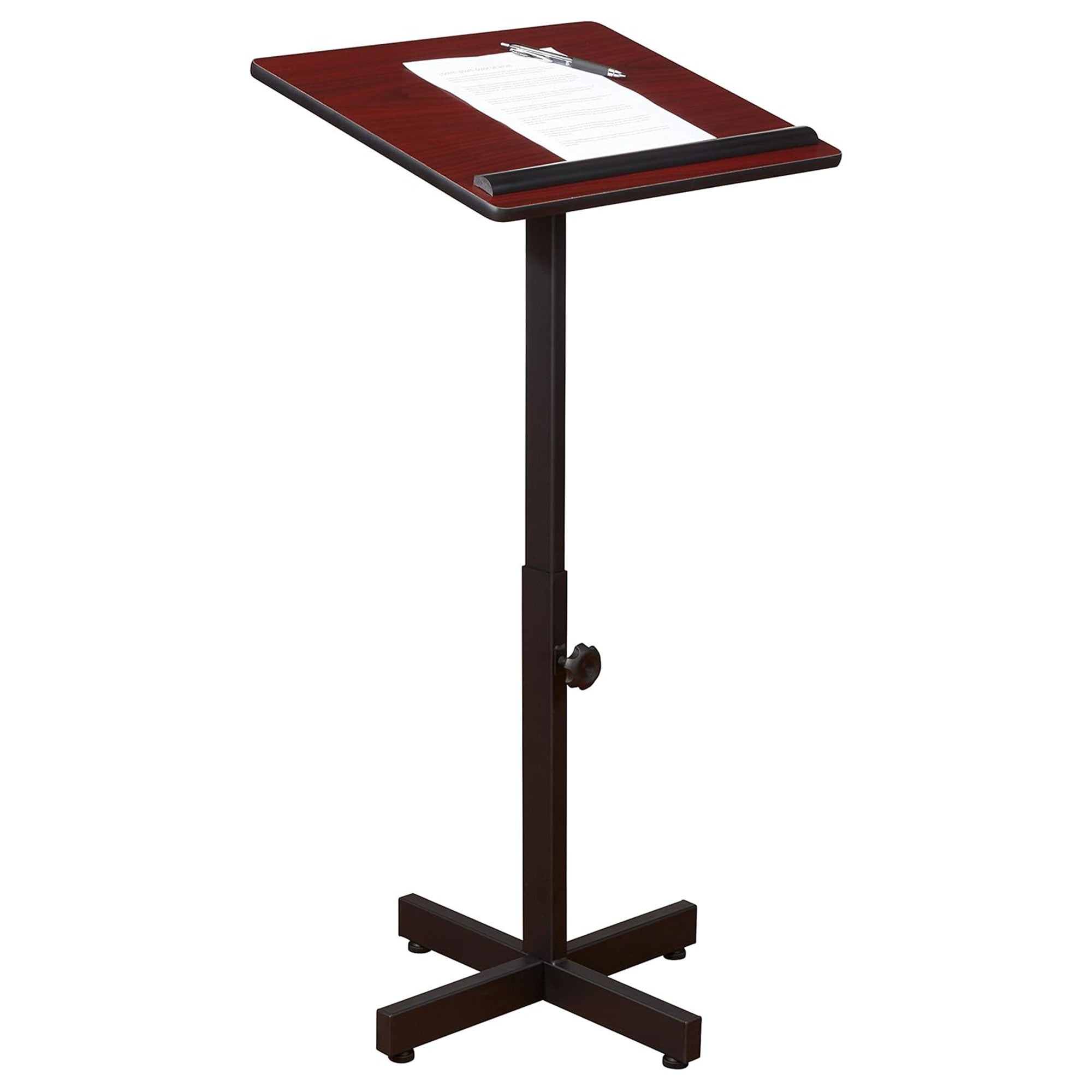 Oklahoma Sound Portable Presentation Series Adjustable Stand, Mahogany (Used) - VMInnovations