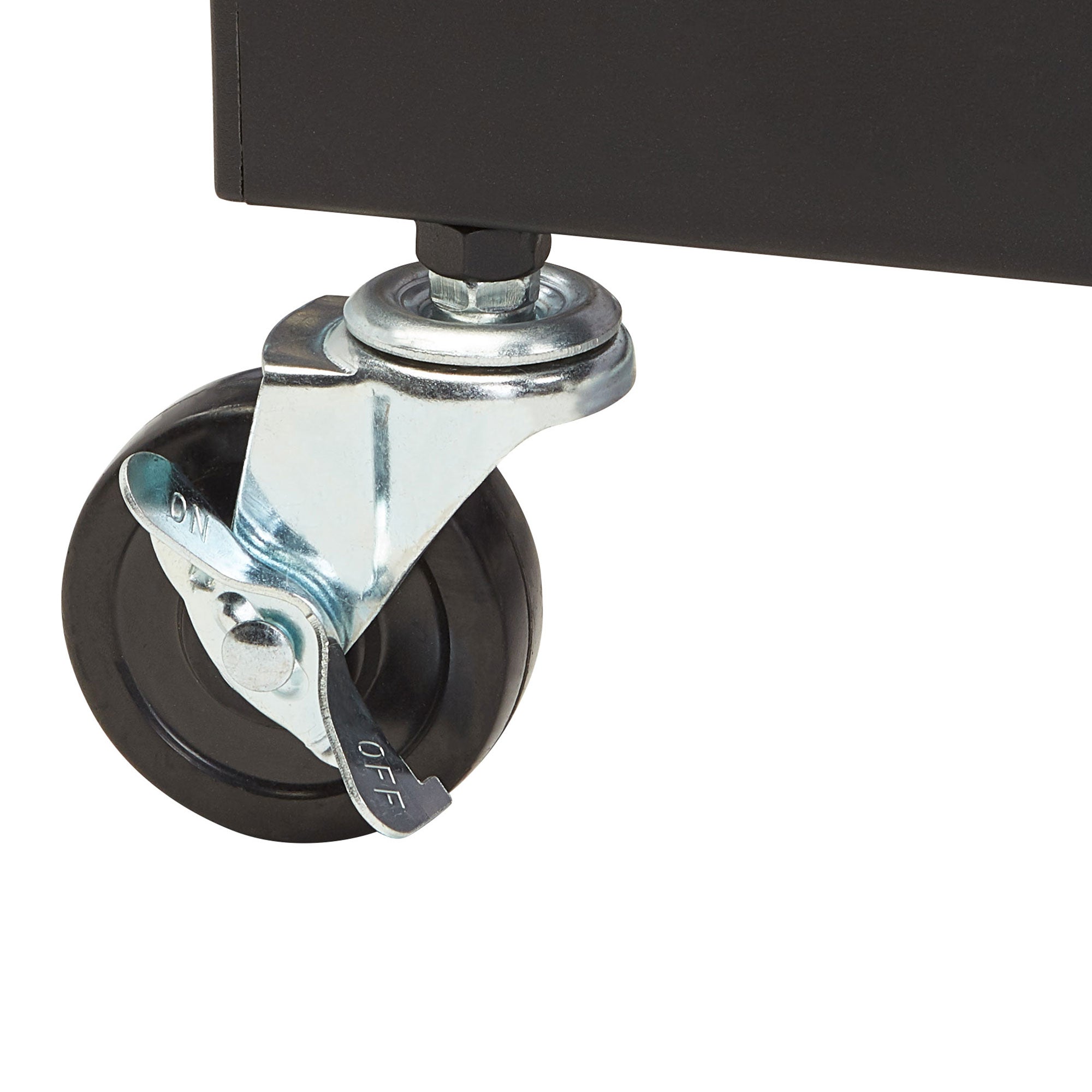 Oklahoma Sound Premium Plus Steel Presentation Cart w/Cabinet, Ivory/Black(Used) - VMInnovations