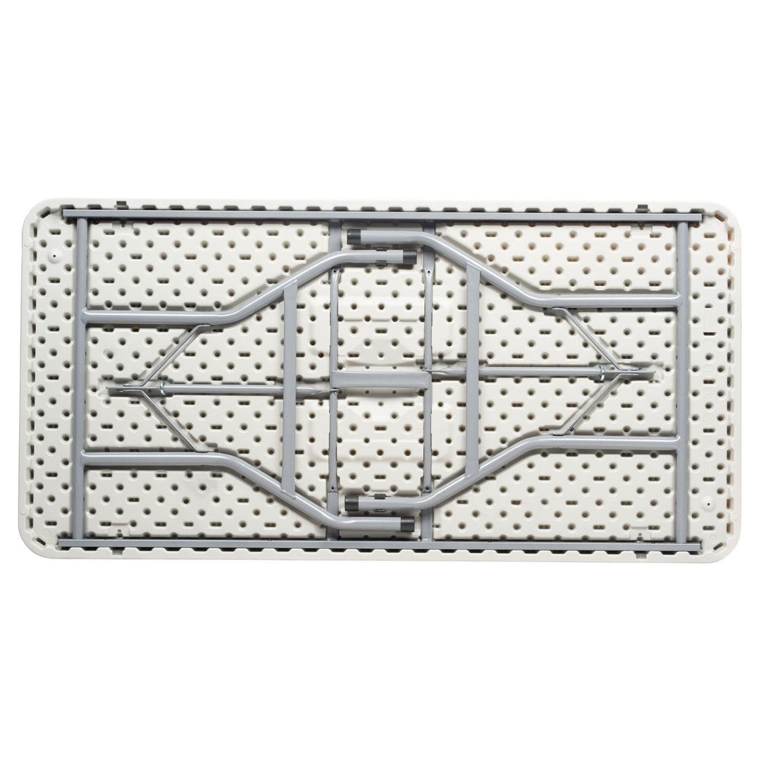 National Public Seating 30x60 Inch Plastic Folding Table, Speckled Grey (Used) - VMInnovations