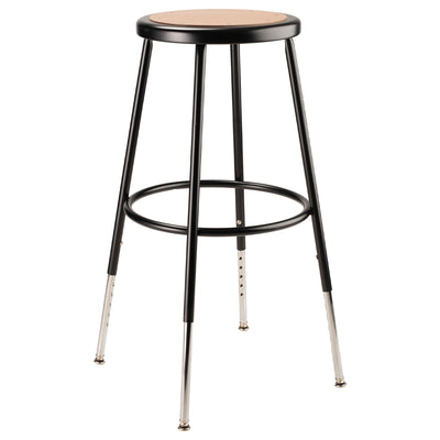 National Public Seating 6200 Series Heavy Duty 32.5" Adjustable Stool, Black - VMInnovations