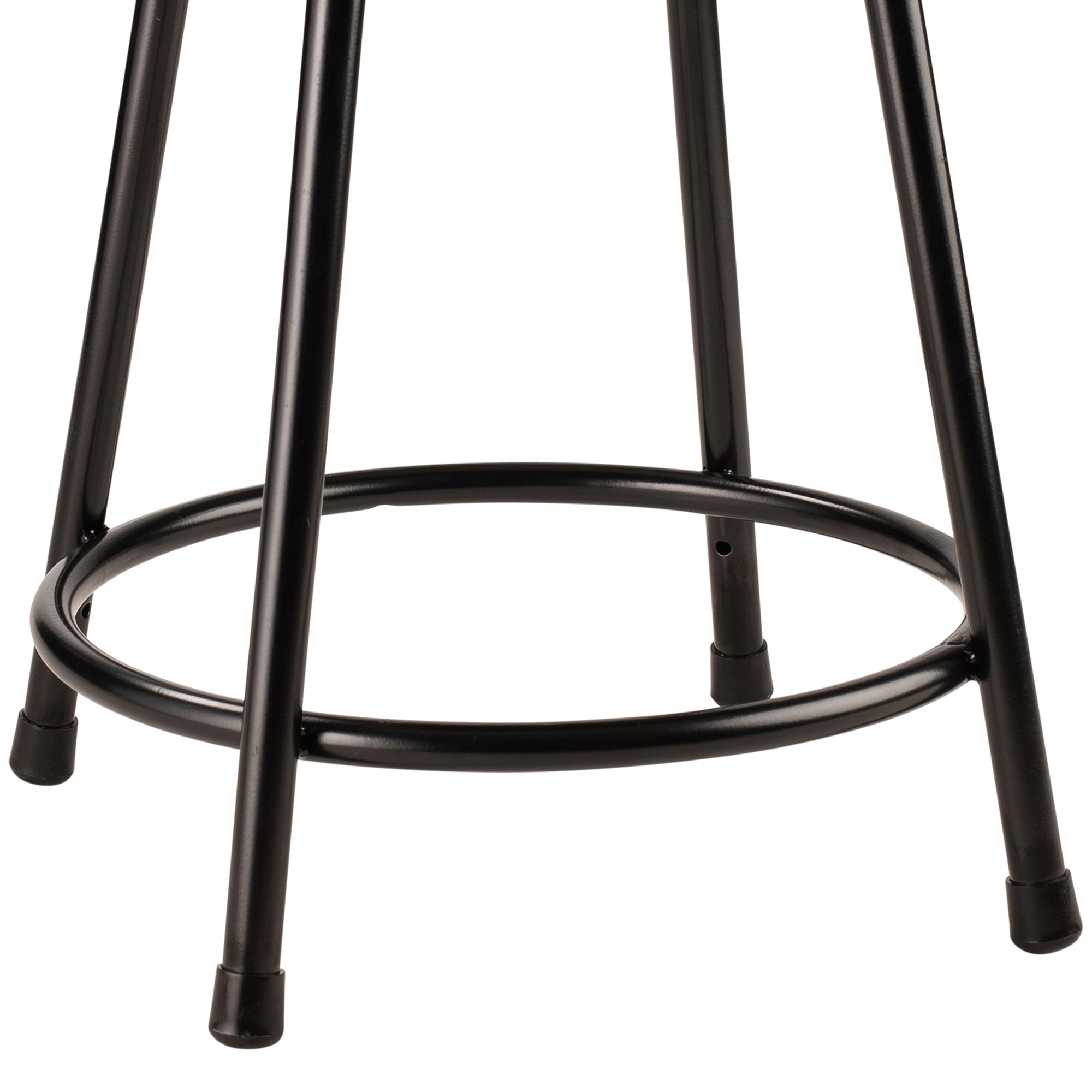 National Public Seating 6200 Series 18" Steel Stool, Black (Open Box) - VMInnovations