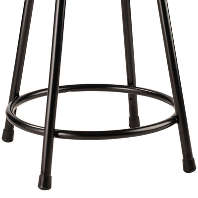 National Public Seating 6200 Series 18" Steel Stool, Black (Open Box) - VMInnovations