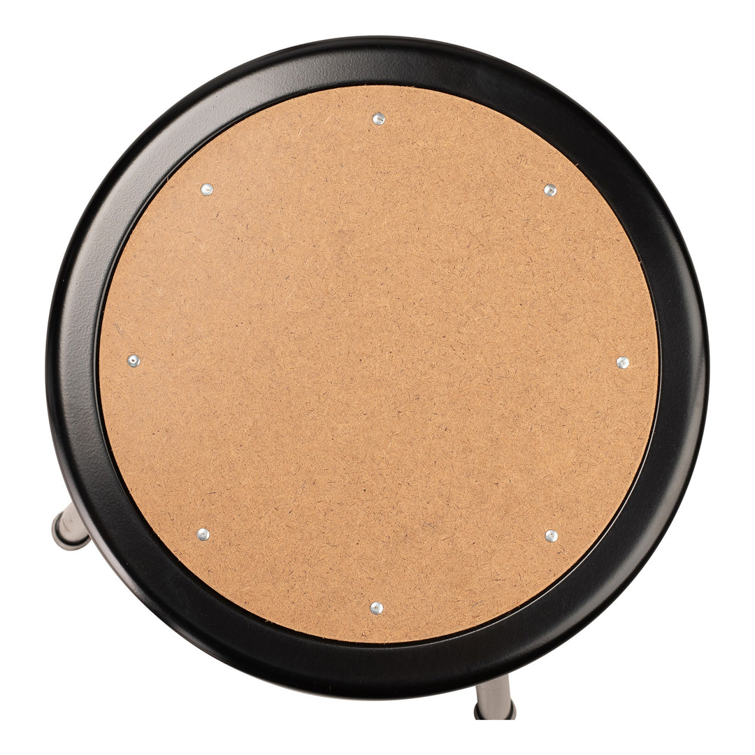 National Public Seating 6200 Series 18" Steel Stool Supports 500Lbs,Black (Used) - VMInnovations