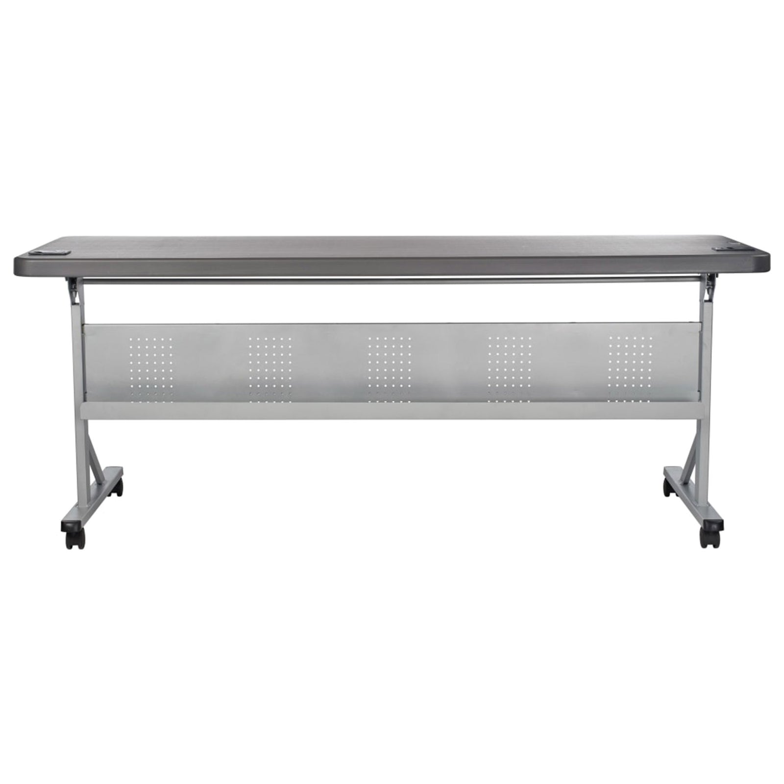 National Public Seating 24'x72' Flip N Store Training Table,Charcoal Slate(Used) - VMInnovations