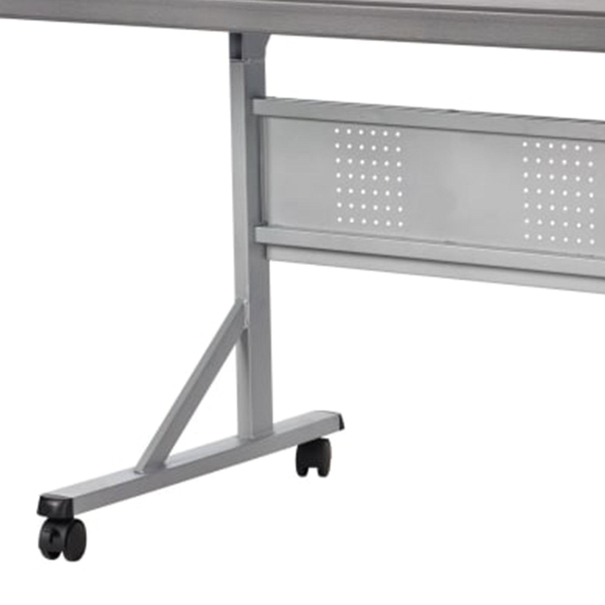 National Public Seating 24'x72' Flip N Store Training Table,Charcoal Slate(Used) - VMInnovations