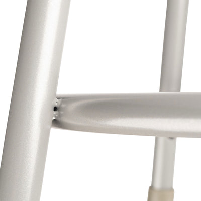 National Public Seating 6200 Series 24" Steel Stool Supports 500 Lbs, Gray - VMInnovations