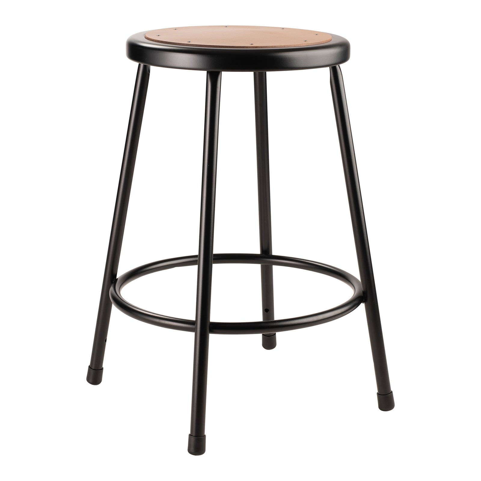 National Public Seating 24.5" Steel Stool Supports 500 Pounds, Black (Used) - VMInnovations