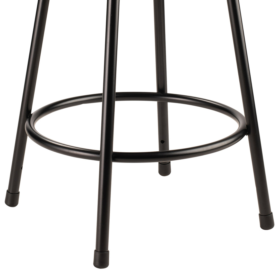 National Public Seating 24.5" Steel Stool Supports 500 Pounds, Black (Used) - VMInnovations