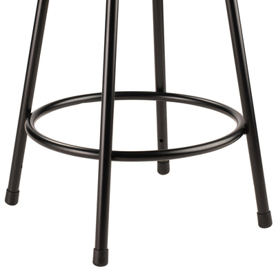 National Public Seating 24.5" Steel Stool Supports 500 Pounds, Black (Used)