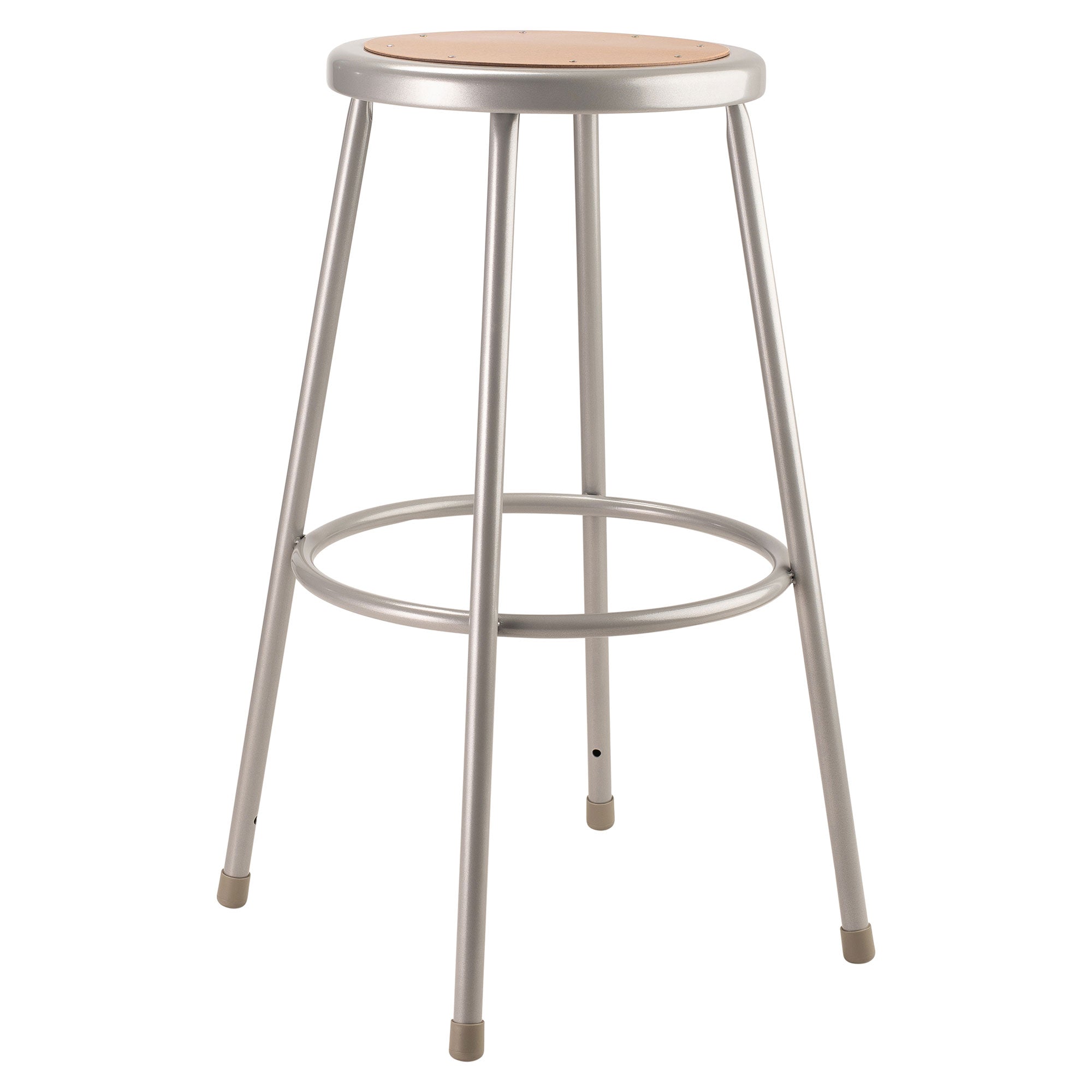 National Public Seating 30" Steel Stool Supports 500 Pounds, Grey (Used) - VMInnovations