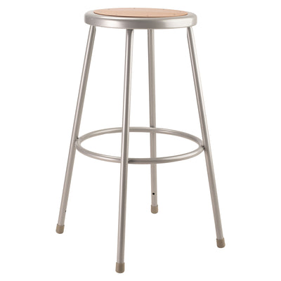 National Public Seating 30" Steel Stool Supports 500 Pounds, Grey (Used) - VMInnovations