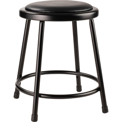 National Public Seating 6400 Series 18" Steel Stool Supports 300lb, Black (Used) - VMInnovations