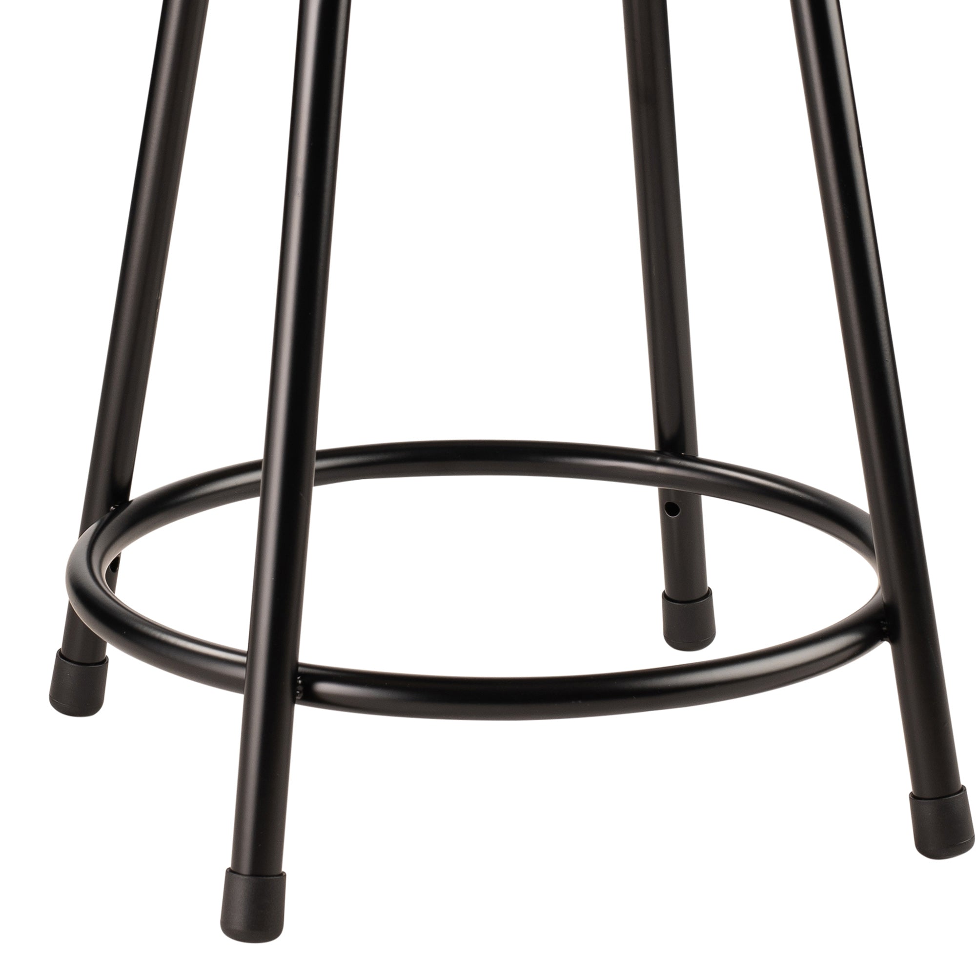 National Public Seating 6400 Series 18" Steel Stool Supports 300lb, Black (Used) - VMInnovations