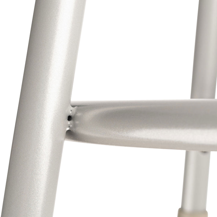 National Public Seating 18" Adjustable Height Steel Stool, Grey (Open Box) - VMInnovations