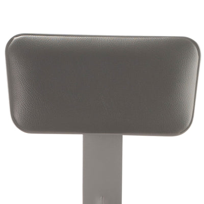National Public Seating 18 Inch Adjustable Stool with Backrest, Grey (Used) - VMInnovations