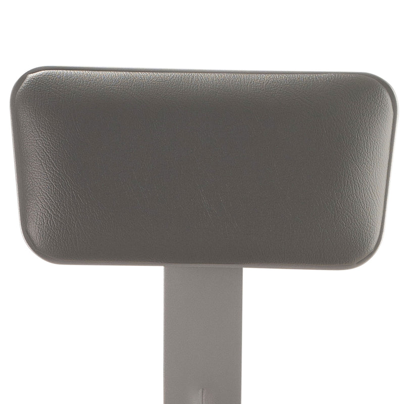 National Public Seating 18 Inch Adjustable Stool with Backrest, Grey (Used)