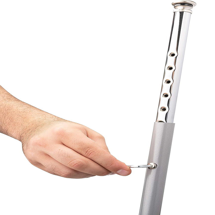 National Public Seating 6400 Series 18' Adjustable Height Steel Stool,Grey(Used) - VMInnovations