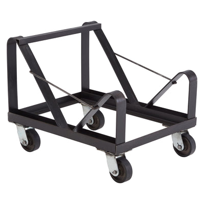 NPS Powder Coated Steel Stackable Chair Dolly for 40 8500 Series Chairs, Black - VMInnovations