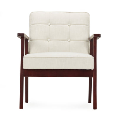 JOMEED Modern Accent Chair with Upholstered Wooden Frame and Fabric Cushion