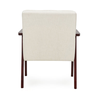 JOMEED Modern Accent Chair with Upholstered Wooden Frame and Fabric Cushion - VMInnovations