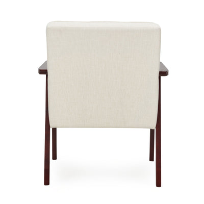 JOMEED Modern Accent Chair with Upholstered Wooden Frame and Fabric Cushion