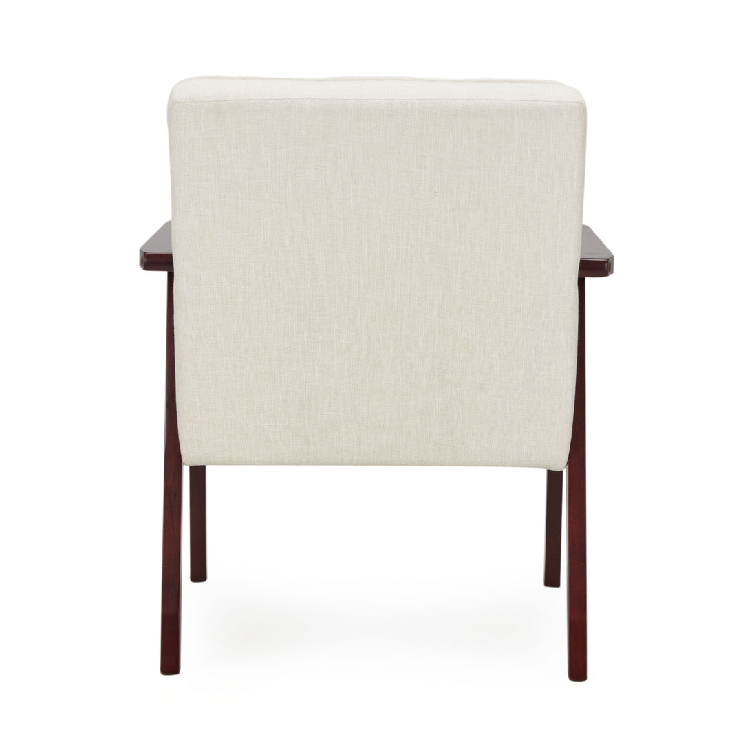 JOMEED Modern Accent Chair with Upholstered Wooden Frame and Fabric Cushion