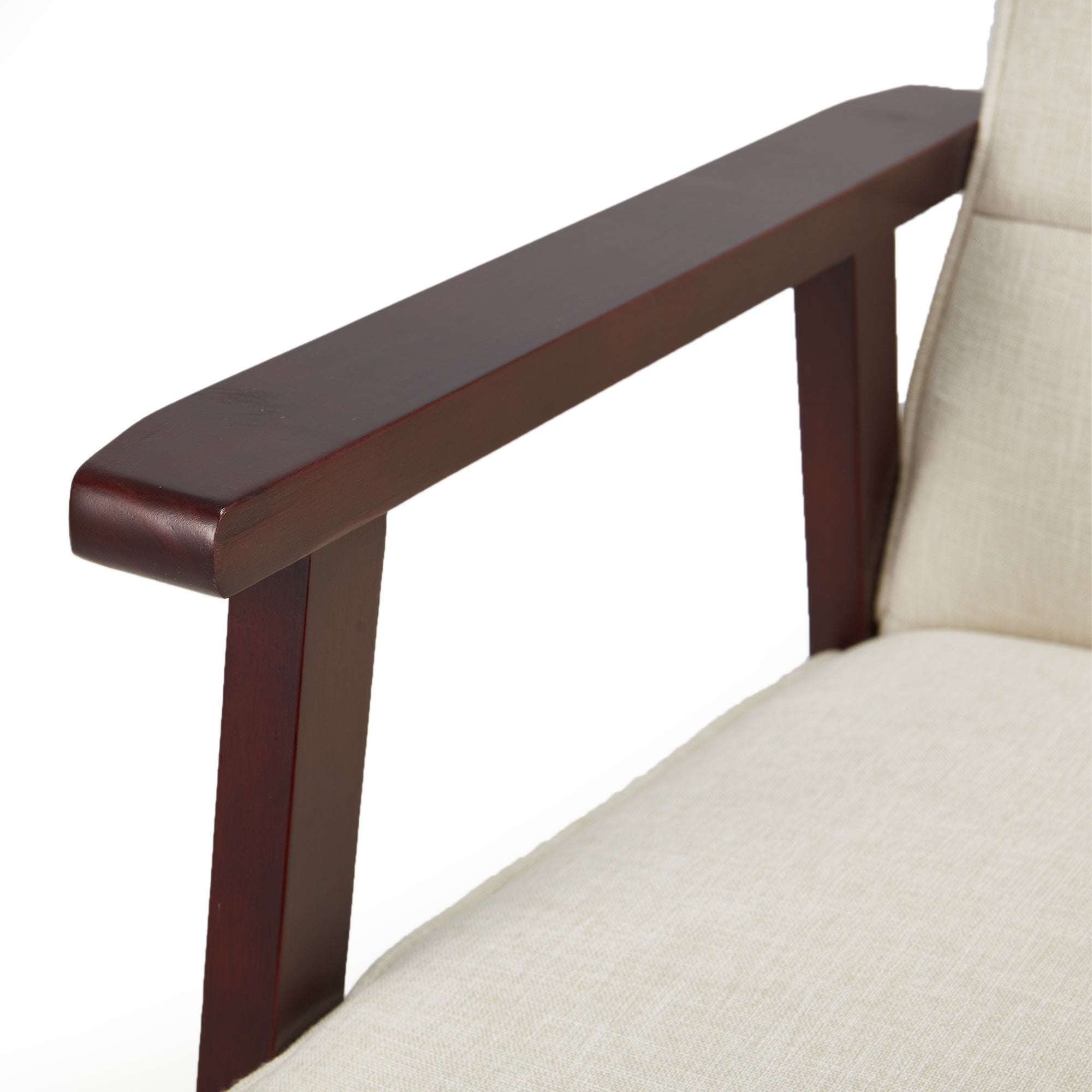 JOMEED Modern Accent Chair with Upholstered Wooden Frame and Fabric Cushion - VMInnovations