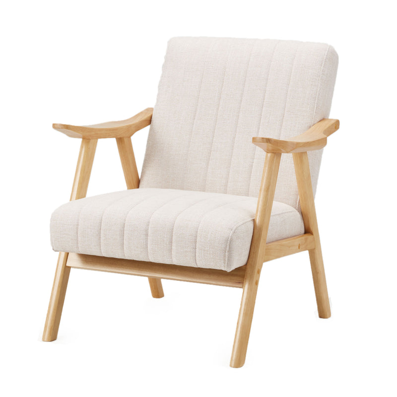 JOMEED Modern Accent Chair with Upholstered Wooden Frame and Fabric Cushion