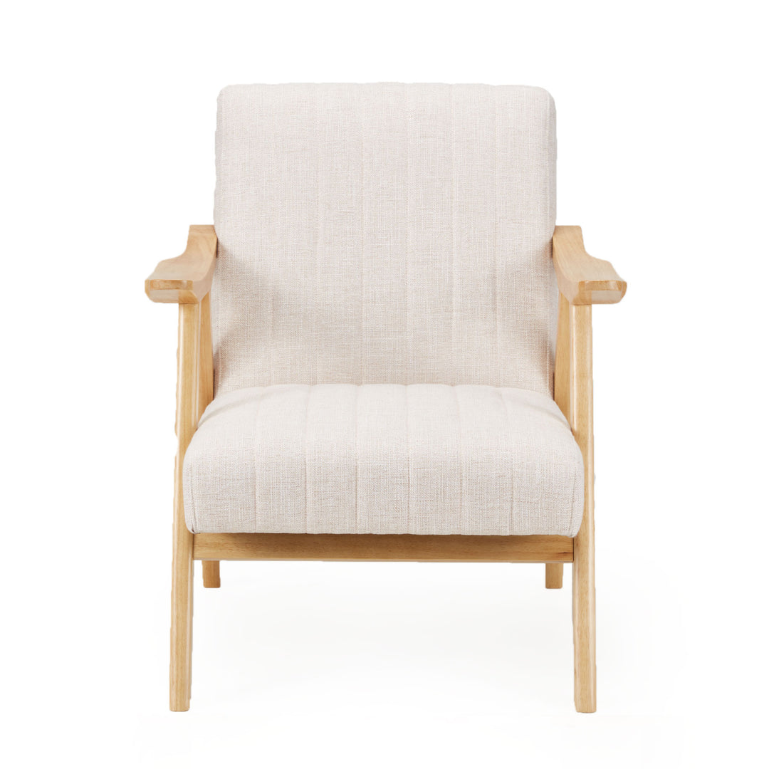 JOMEED Modern Accent Chair with Upholstered Wooden Frame and Fabric Cushion