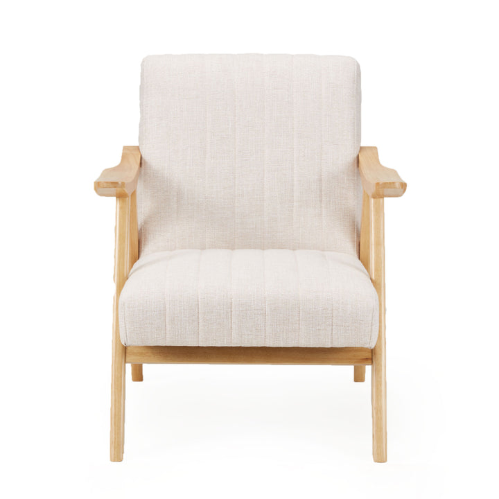 JOMEED Modern Accent Chair with Upholstered Wooden Frame and Fabric Cushion