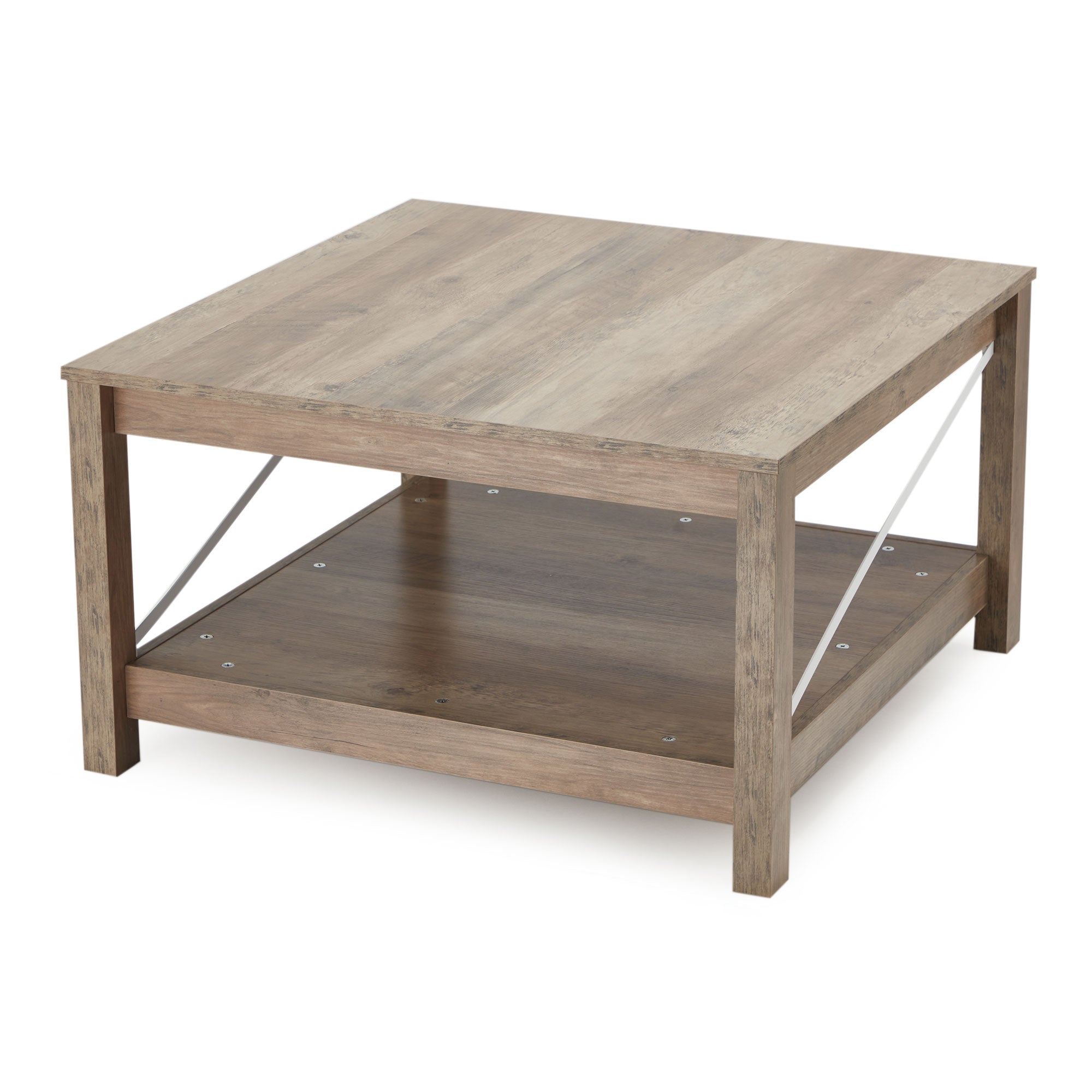 JOMEED 31.5" Square Coffee Table Modern Living Room Furniture, Beige (For Parts) - VMInnovations