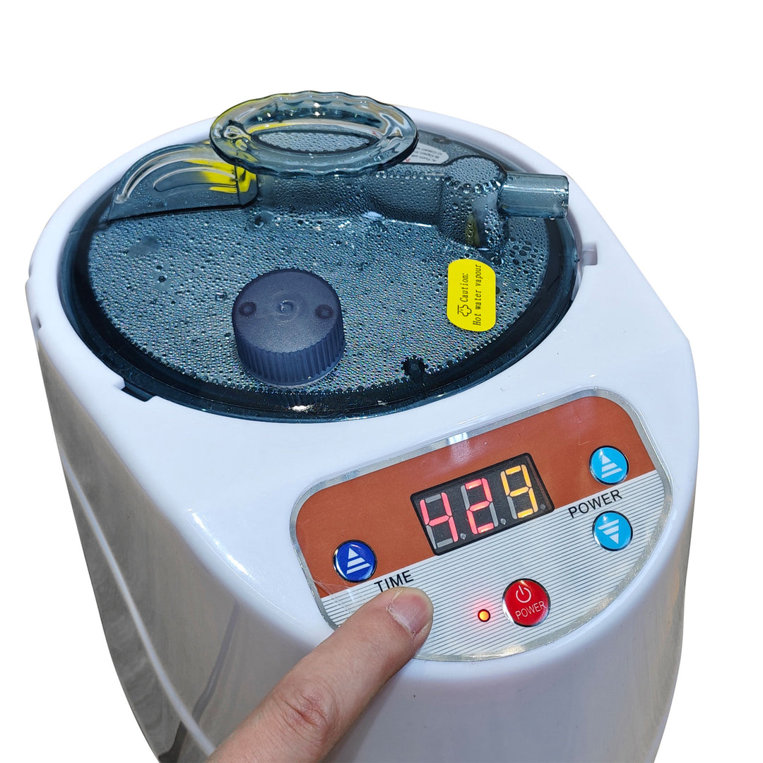 JOMEED 35 x 35 Inch Portable Zip Sauna w/Chair for Home Relaxation, Black (Used)