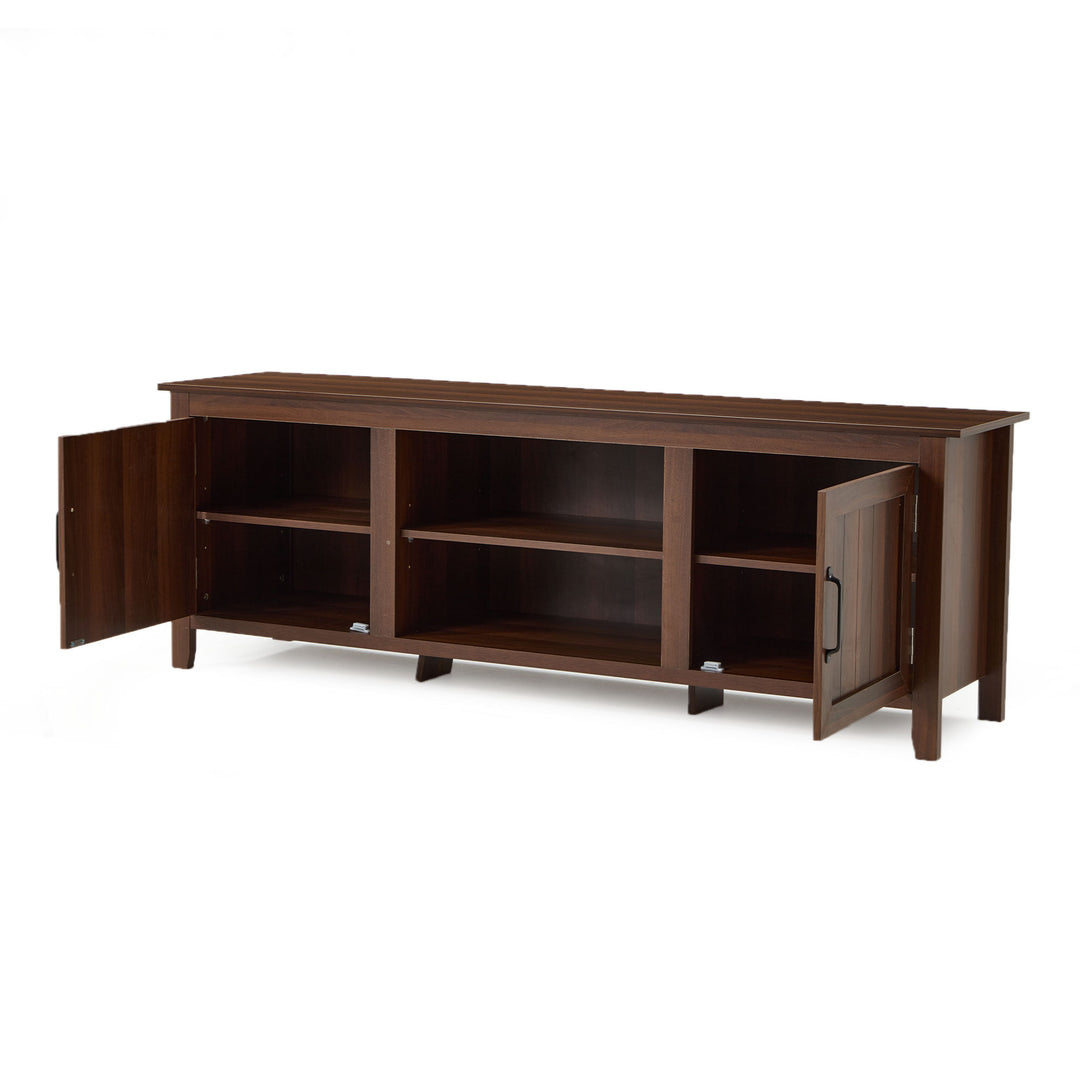 JOMEED TV Console Stand Table Cabinet Media Entertainment Center,Brown(Open Box) - VMInnovations