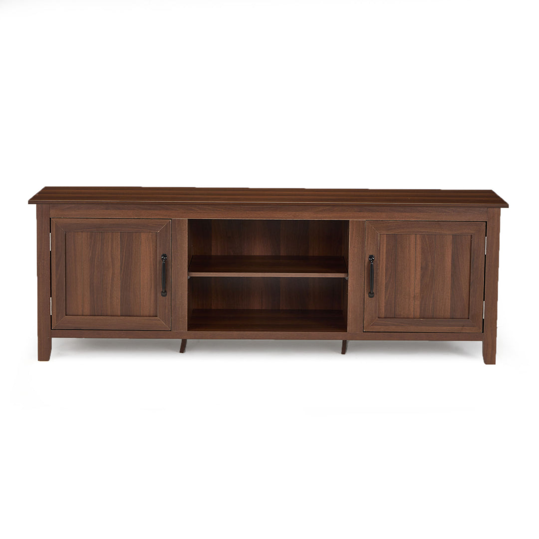 JOMEED TV Console Stand Table Cabinet Media Entertainment Center,Brown(Open Box) - VMInnovations