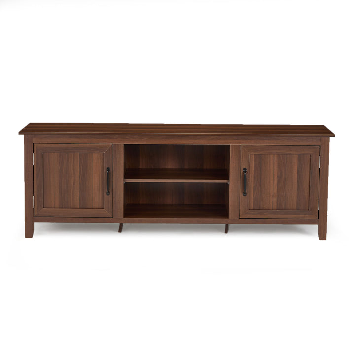 JOMEED TV Console Stand Table Cabinet Media Entertainment Center,Brown(Open Box) - VMInnovations