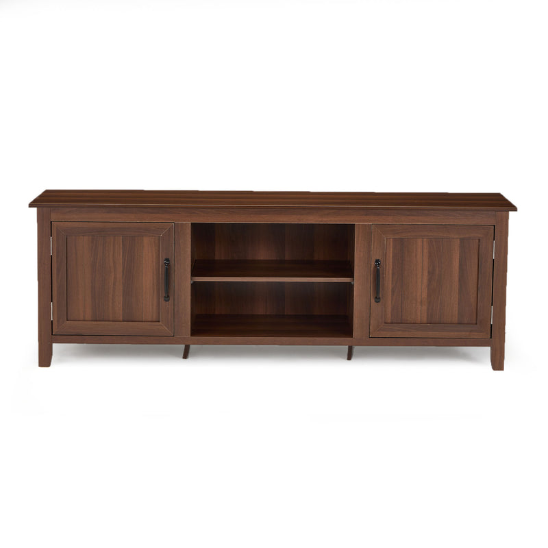 JOMEED TV Console Stand Table Cabinet Media Entertainment Center,Brown(Open Box)