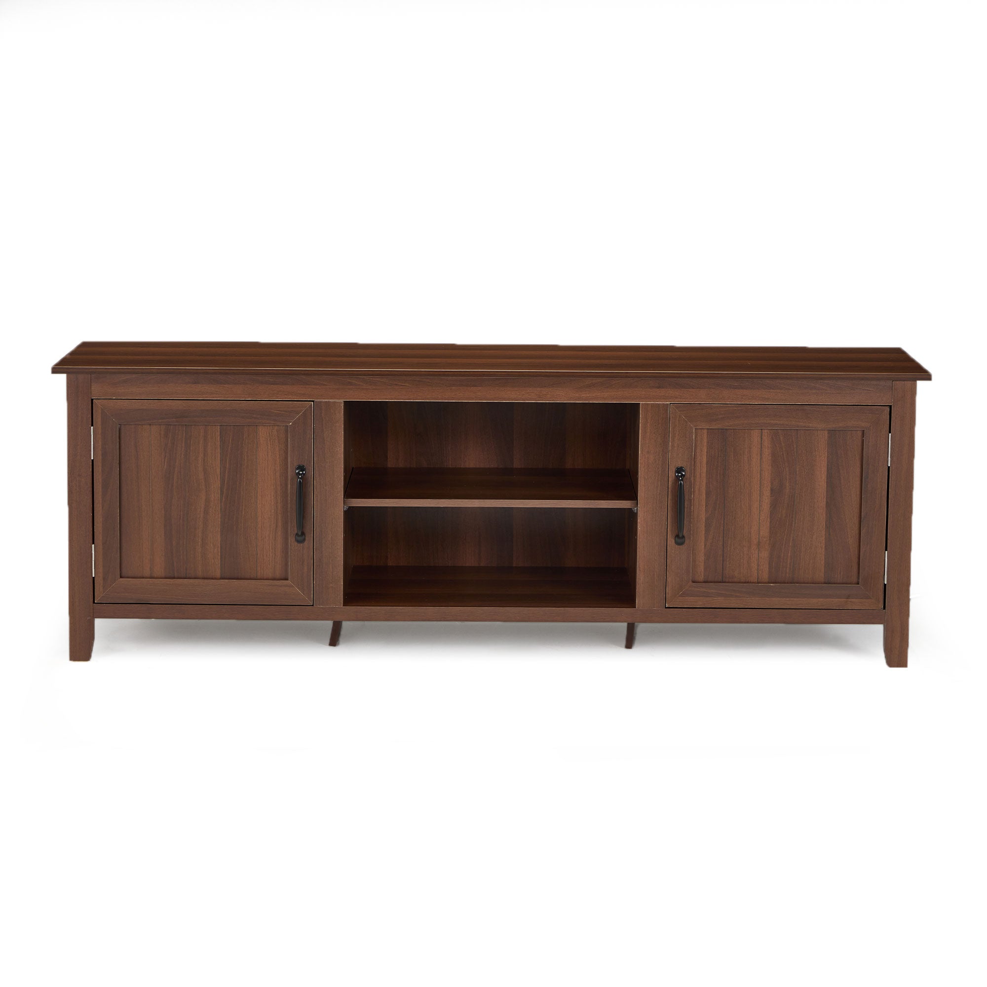 JOMEED TV Console Stand Table Cabinet Media Entertainment Center,Brown(Open Box) - VMInnovations