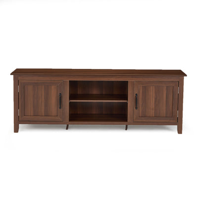 JOMEED TV Console Stand Table Cabinet Media Entertainment Center,Brown(Open Box) - VMInnovations