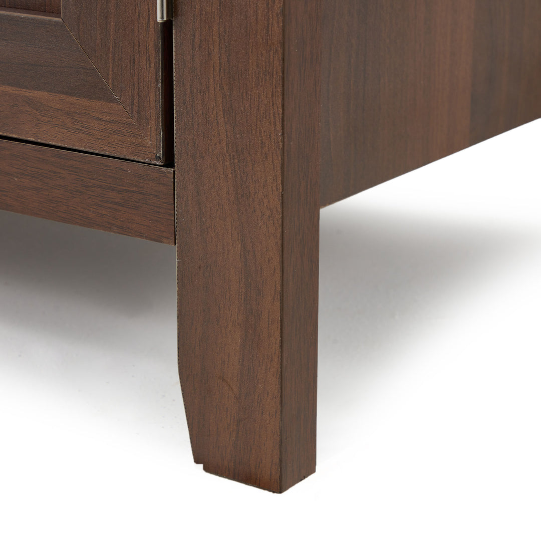 JOMEED TV Console Stand Table Cabinet Media Entertainment Center,Brown(Open Box) - VMInnovations