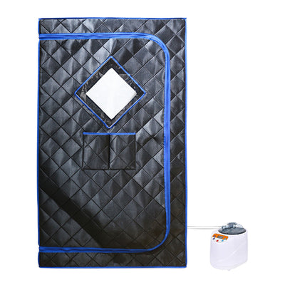 JOMEED 31"x31" Quilted Zip Sauna with Chair for Home Relaxation, Black (Used) - VMInnovations