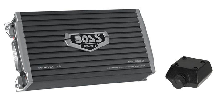 BOSS Audio AR1600.2 1600W 2-Channel Car Audio Amplifier Power Amp with Remote