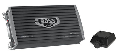 BOSS Audio AR1600.2 1600W 2-Channel Car Audio Amplifier Power Amp with Remote