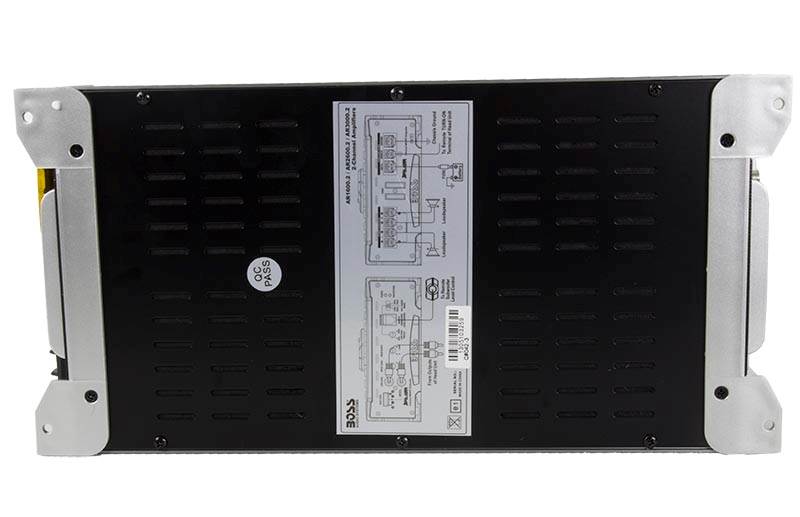 BOSS Audio AR1600.2 1600W 2-Channel Car Audio Amplifier Power Amp with Remote