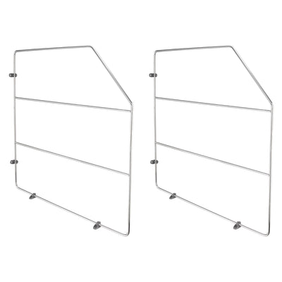 Rev-A-Shelf 18" Bakeware Sheet Tray Divider Kitchen Organizer, Chrome (2 Pack)
