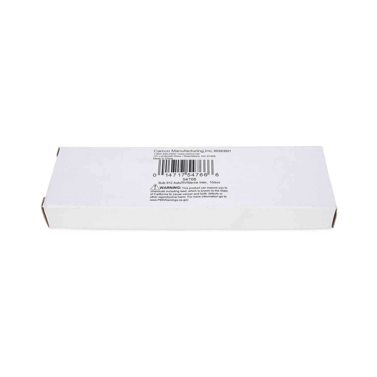 Camco 54766 Replacement 912 Interior Light Bulbs for Auto, RV, Marine, (10 Pack)