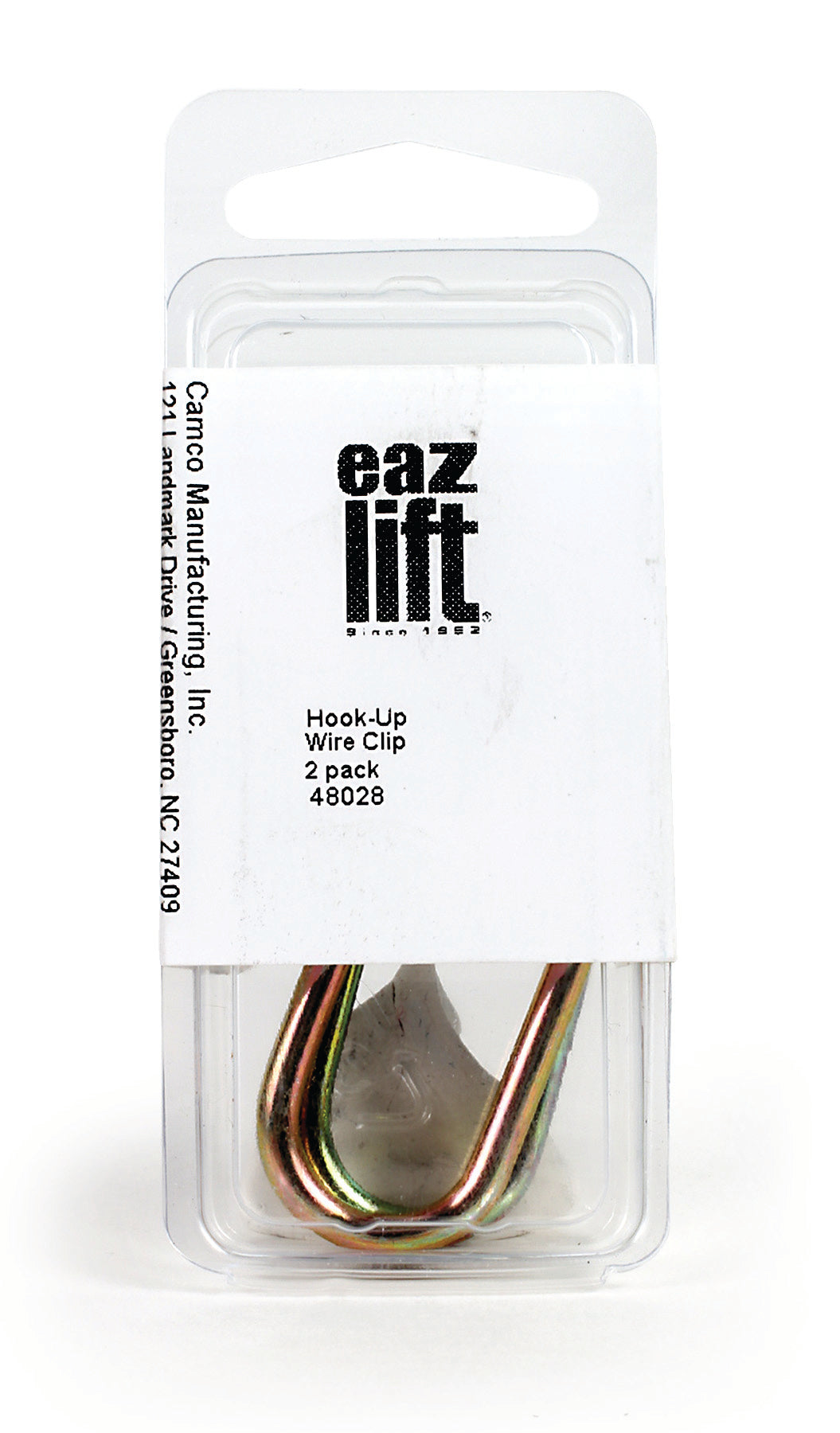Camco 48028 Eaz Lift Metal Replacement Clamshelled Hook Up Wire Clips, Pack of 2 - VMInnovations