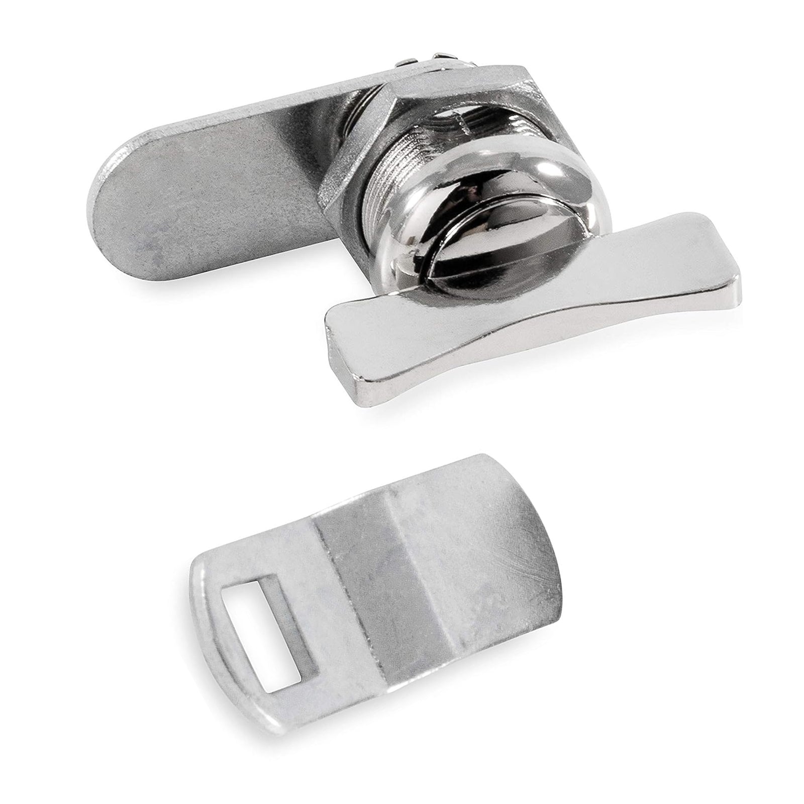 Camco 44333 Steel RV Thumb Operated Offset Cam Lock, Fits up to 5/8 Inches Thick - VMInnovations