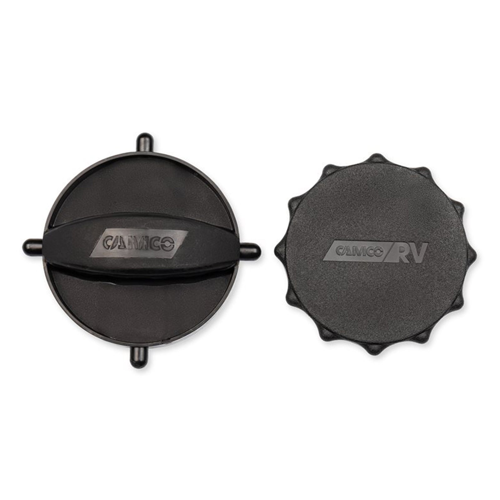 Camco 39753 Plastic RV Sewer Hose Connection Replacement Storage Caps, Black - VMInnovations